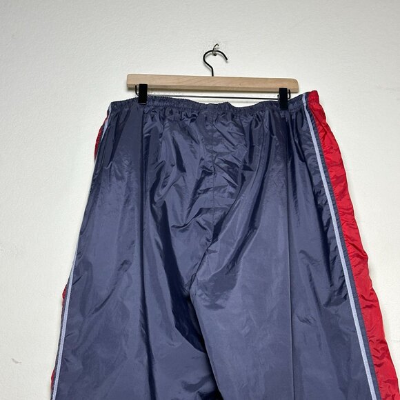 Adidas Track Pant Men 2XL Grey Red Zip Sleeve Retro Jogging Gymwear Baggy Street - Picture 16 of 16